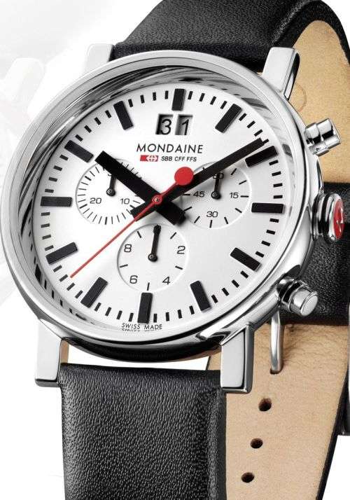 Mondaine A690.30304.11SBB Quartz Analog Chronograph Watch