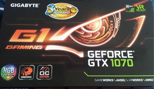 Nvidia GeForce 1070 G1 Gaming Card