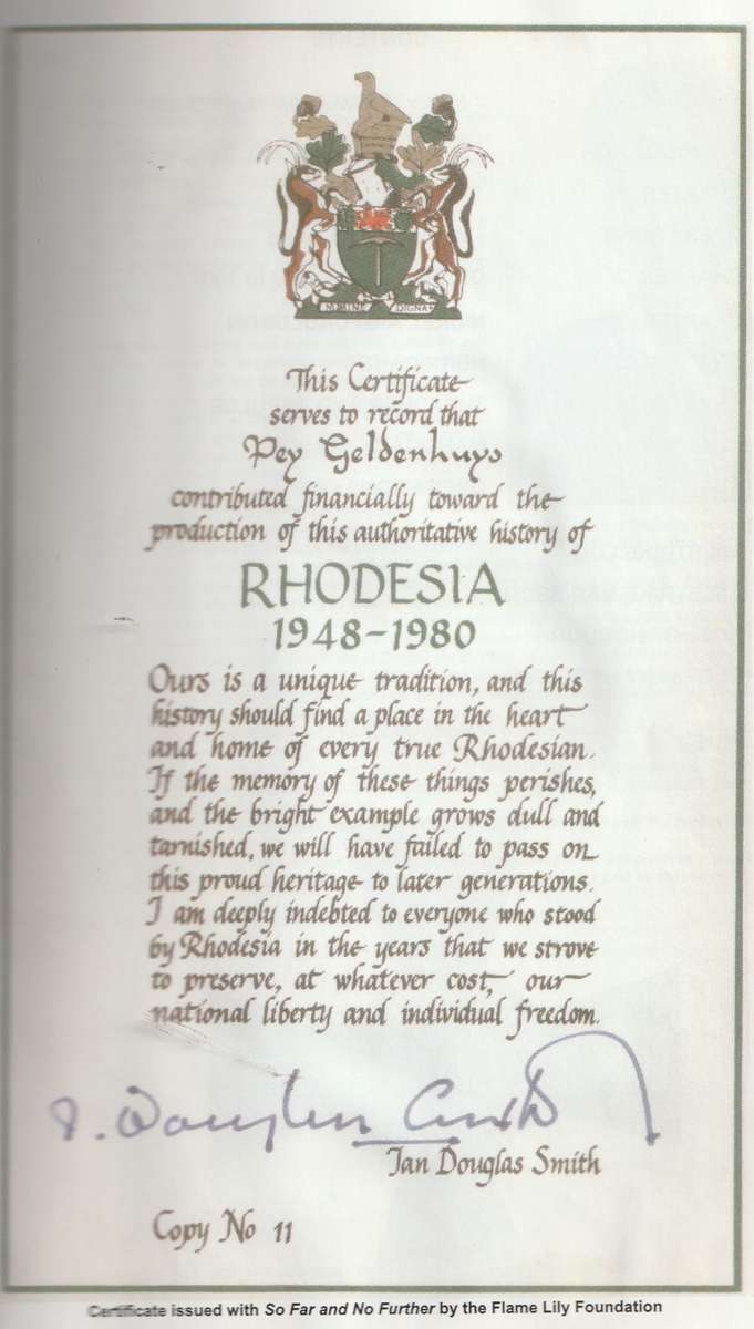 RHODESIAN AIR FORCE OPERATIONS: WITH AIRSTRIKE LOG - `Prop` Preller Geldenhuys