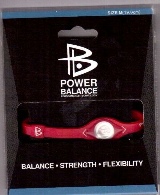 Power Balance M-19.0cm RED/White wording in Original Packaging