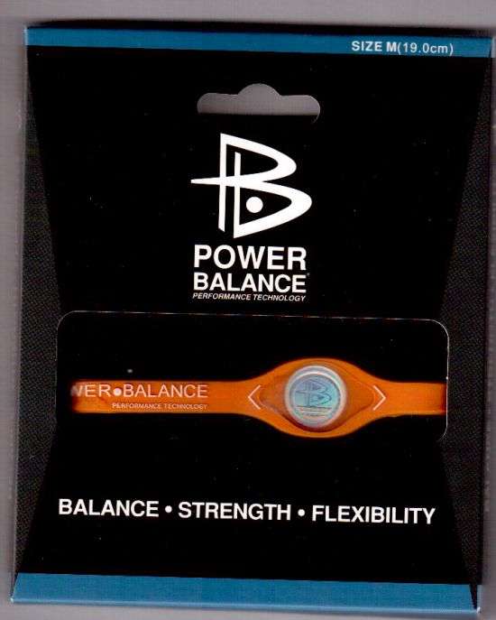Power Balance M-19.0cm ORANGE/White wording in Original Packaging