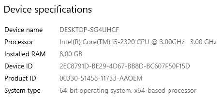 Complete Desktop PC Core i5 8GB Windows 10
