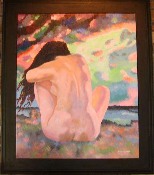 'Contemplative Nude' by Sharon Aurets