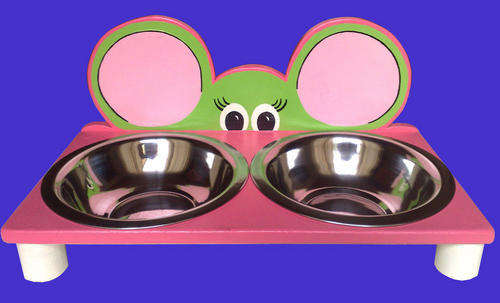 Funky pet bowls stand for cats