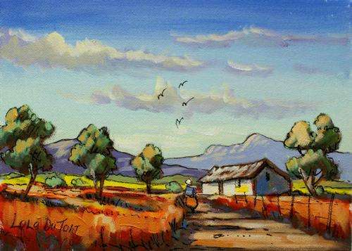 Beautiful Lola Du Toit original (35x25cm). Low opening!!