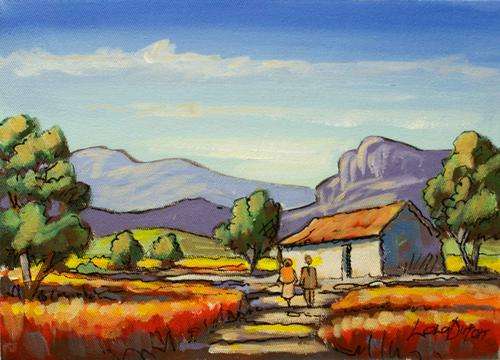 Beautiful Lola Du Toit Original (35x25cm). LOW opening!