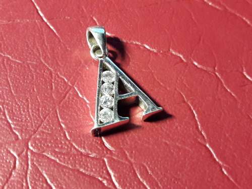 SOLID STERLING SILVER PENDANT A