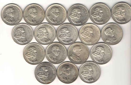 18 x SILVER R1 [AU TO UNC] BID PER COIN