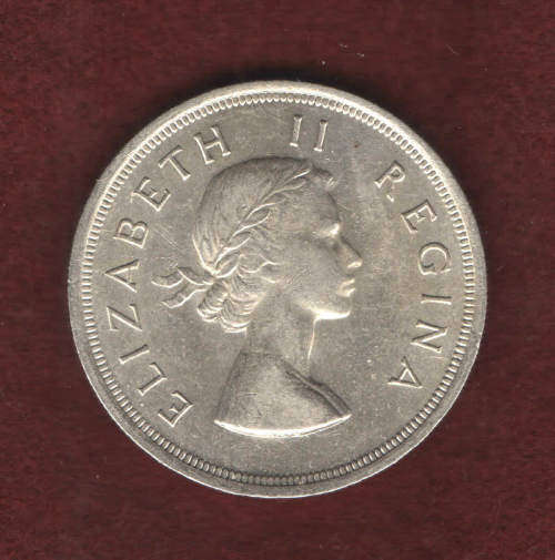 1954 SA UNION 5 SHILLINGS [CROWN] - As per scan