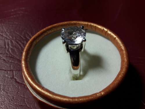 LOVELY SOLID GENUINE STERLING SILVER RING