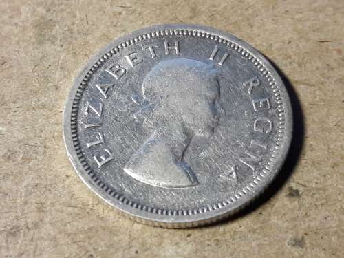 1953 SA UNION SIXPENCE [6d]