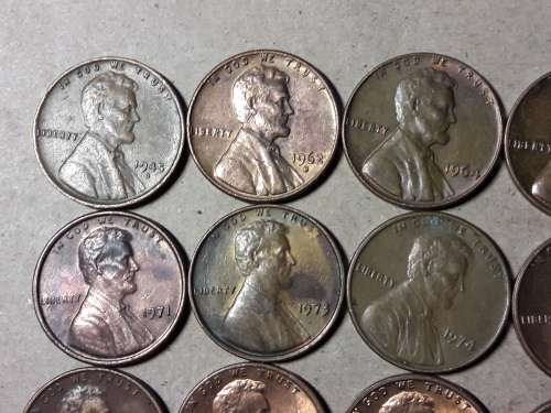 A LOT OF 20 USA  1 CENT [AU to UNC]