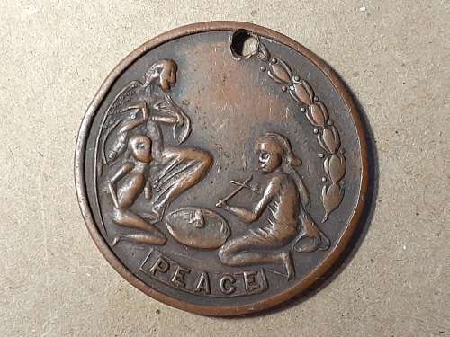 Rhodesia: Great War Peace Medal of 1919 : Enkeldoorn [RARE]