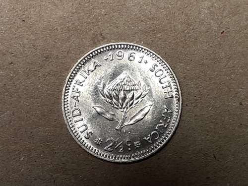 1961 RSA SILVER 2.5 CENT [UNC]