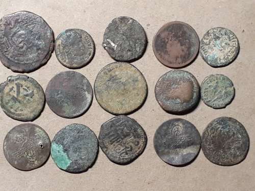 A LOT OF 15 ANCIENT COINS