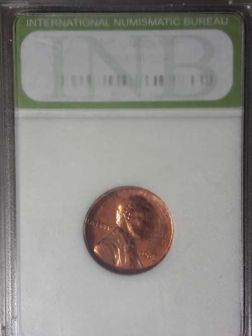 1963 USA ONE CENT UNCIRCULATED CAPSULED