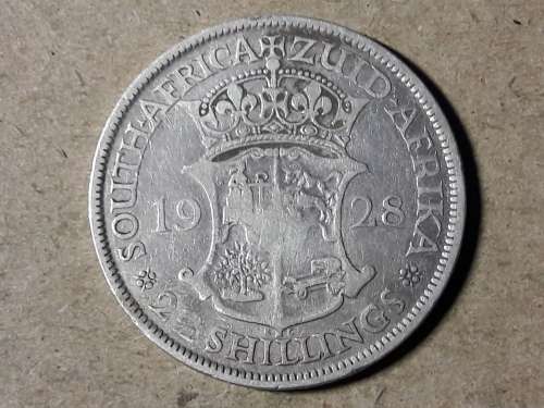 1928 SA UNION SILVER HALF CROWN
