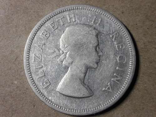 1953 SA UNION SILVER 2.5 SHILLINGS