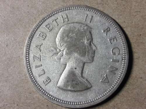1958 SA UNION SILVER 2.5 SHILLINGS