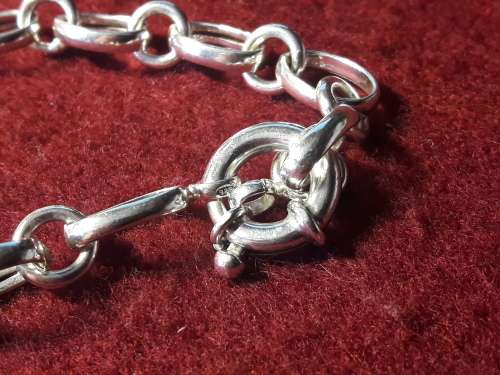 LOVELY GENUINE SOLID STERLING SILVER BRACELET