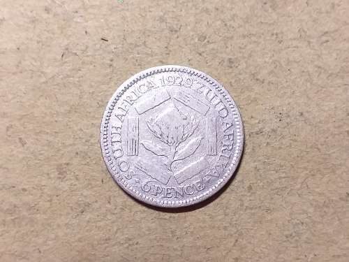 1929 SA UNION SILVER SIXPENCE [6d]