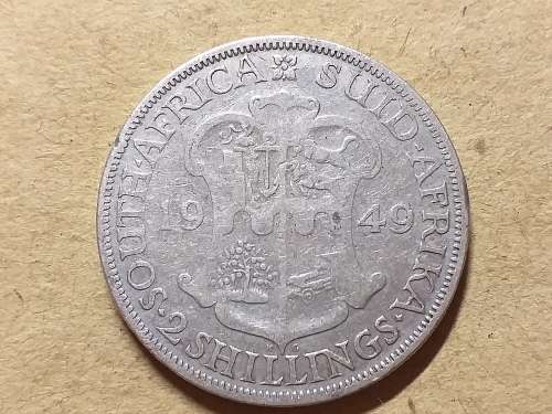 1949 SA UNION SILVER 2 SHILLING [Florin] [A relist of non payment]