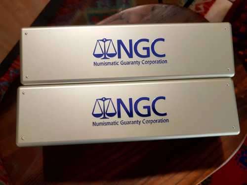 2 x NGC PLASTIC STORAGE BOXES. EACH CAN HOLD 20 SLAB COINS. ONE BID FOR BOTH. [Shipping R115]