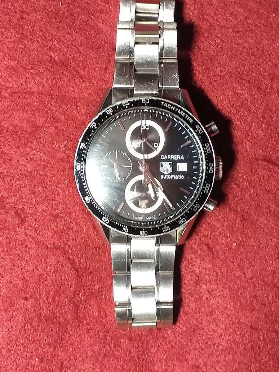 TAG HEUER CARRERA AUTOMATIC WITH ORIGINAL STRAP IN GOOD WORKING ORDER