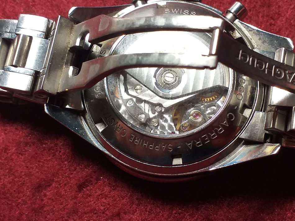 TAG HEUER CARRERA AUTOMATIC WITH ORIGINAL STRAP IN GOOD WORKING ORDER