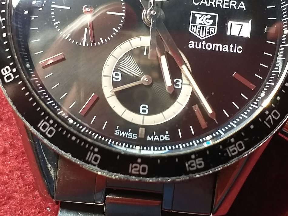 TAG HEUER CARRERA AUTOMATIC WITH ORIGINAL STRAP IN GOOD WORKING ORDER