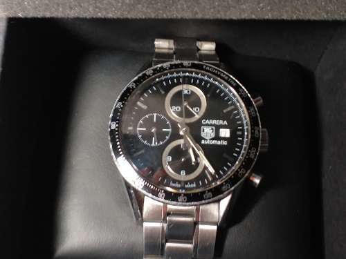 TAG HEUER CARRERA AUTOMATIC WITH ORIGINAL STRAP IN GOOD WORKING ORDER