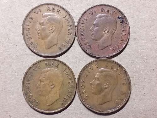 A LOT OF 4 SA UNION PENNY'S