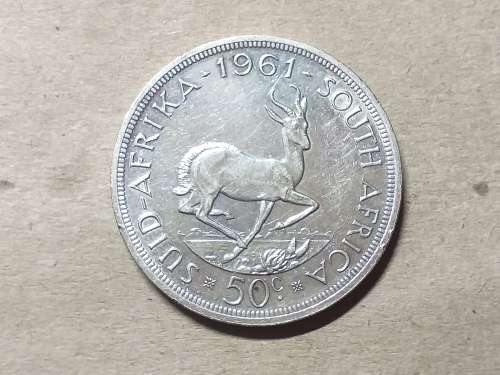 1961 RSA SILVER 50 CENTS