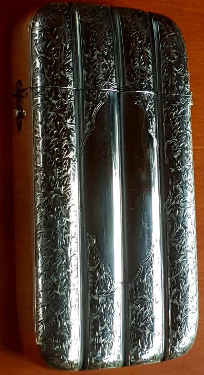 1889 BIRMINGHAM STERLING SILVER CIGAR HOLDER IN EXCELLENT CONDITION