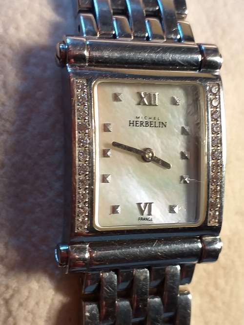 Michel herbelin diamond watch on sale