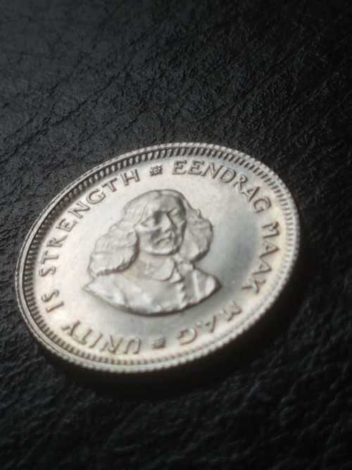 1962 RSA SILVER 5 CENT [UNC]