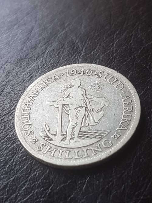 1940 SA UNION SILVER SHILLING
