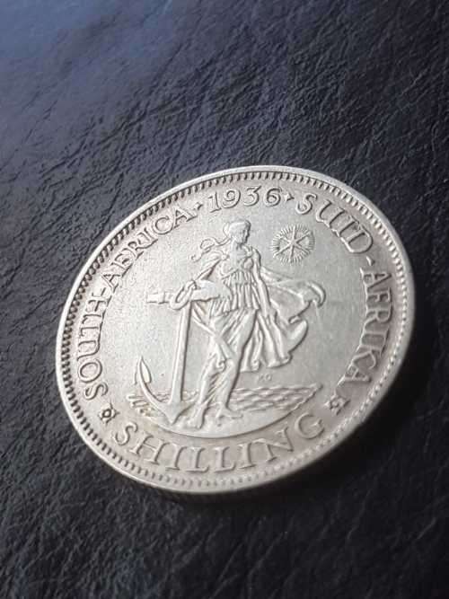 1936 SA UNION SILVER SHILLING