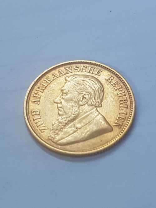 1896 ZAR GOLD HALFPOND