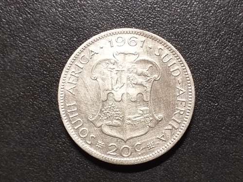 1961 RSA SILVER 20 CENT