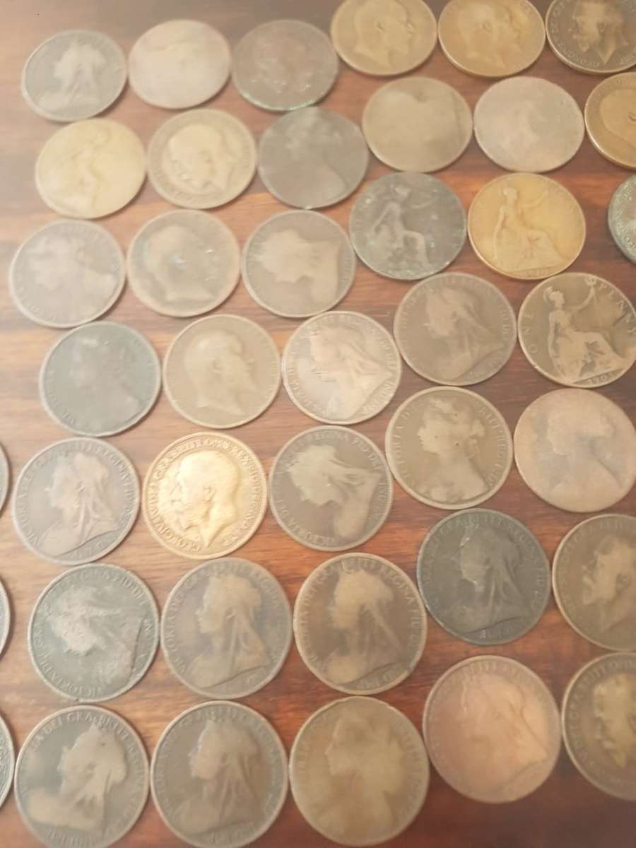 A LOT OF 65 BRITISH PENNY's FROM THE 1860's to early 1900's.