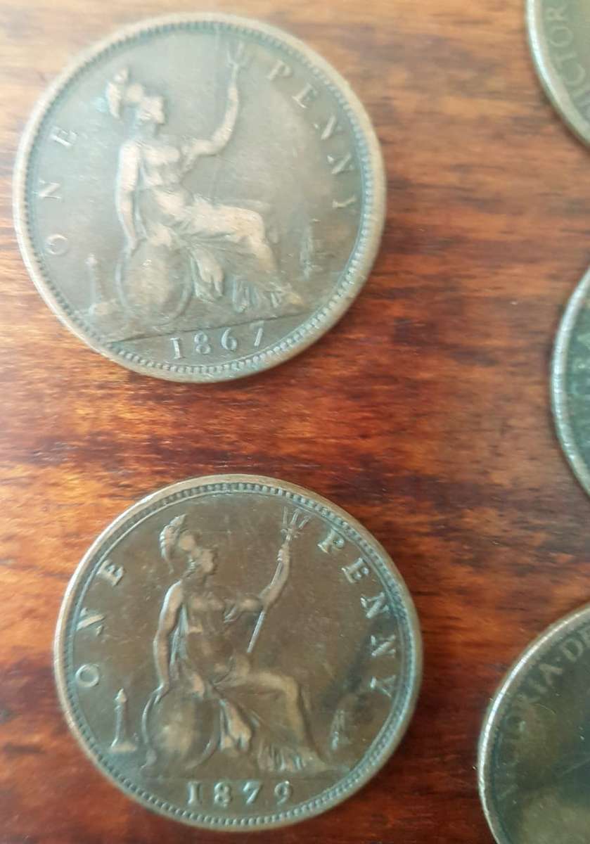 A LOT OF 65 BRITISH PENNY's FROM THE 1860's to early 1900's.