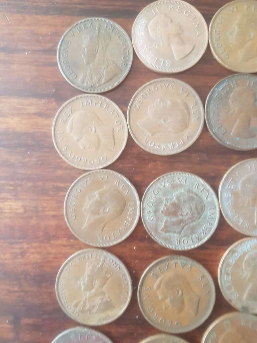 A LOT OF 126 SA UNION PENNYS - FROM THE 1930's TO 1960's [Bid per coin to take all]