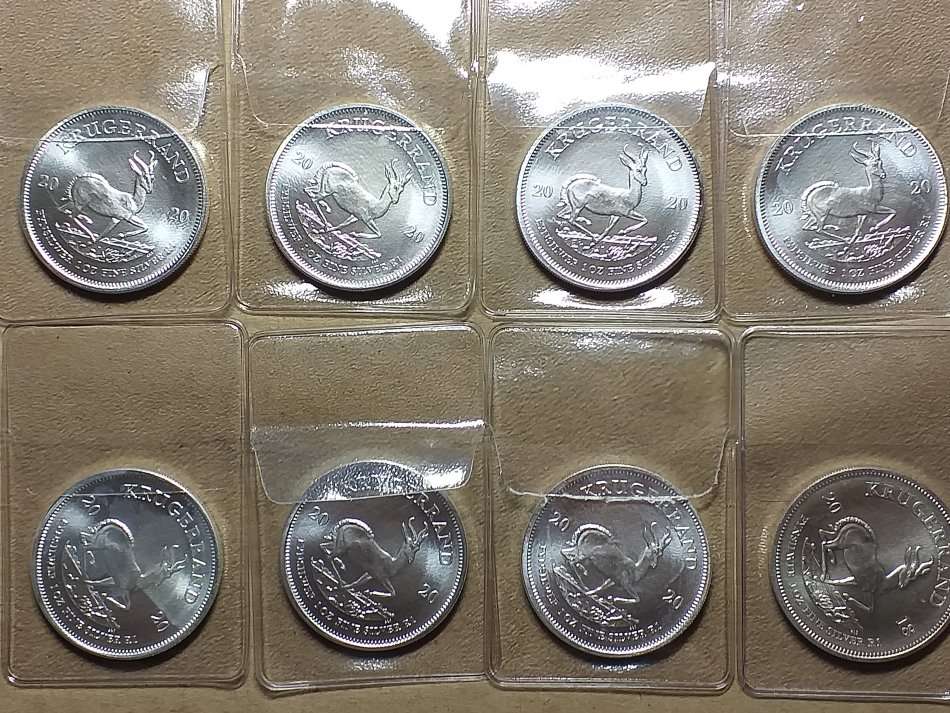 2020 SILVER KRUGERRAND UNCIRCULATED BRAND NEW COIN [8 coins available]