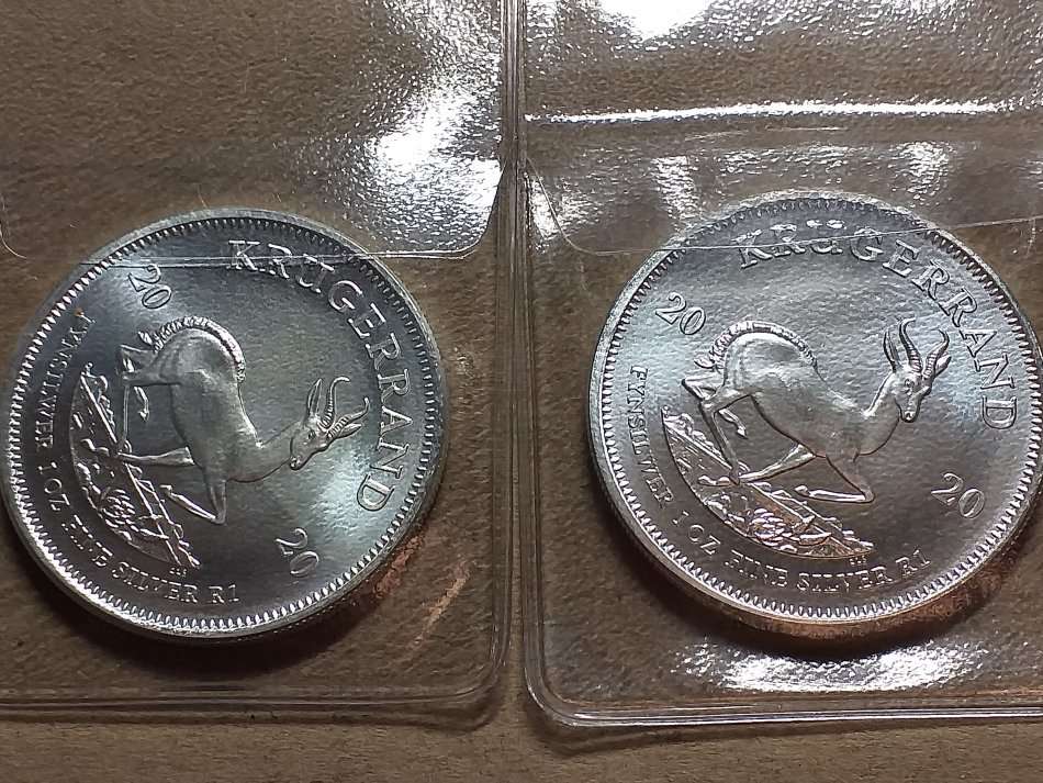 2020 SILVER KRUGERRAND UNCIRCULATED BRAND NEW COIN [8 coins available]