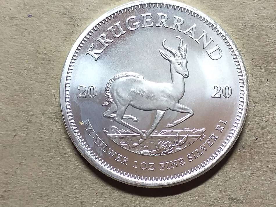2020 SILVER KRUGERRAND UNCIRCULATED BRAND NEW COIN [8 coins available]