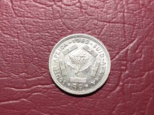 1962 RSA SILVER 5 CENT