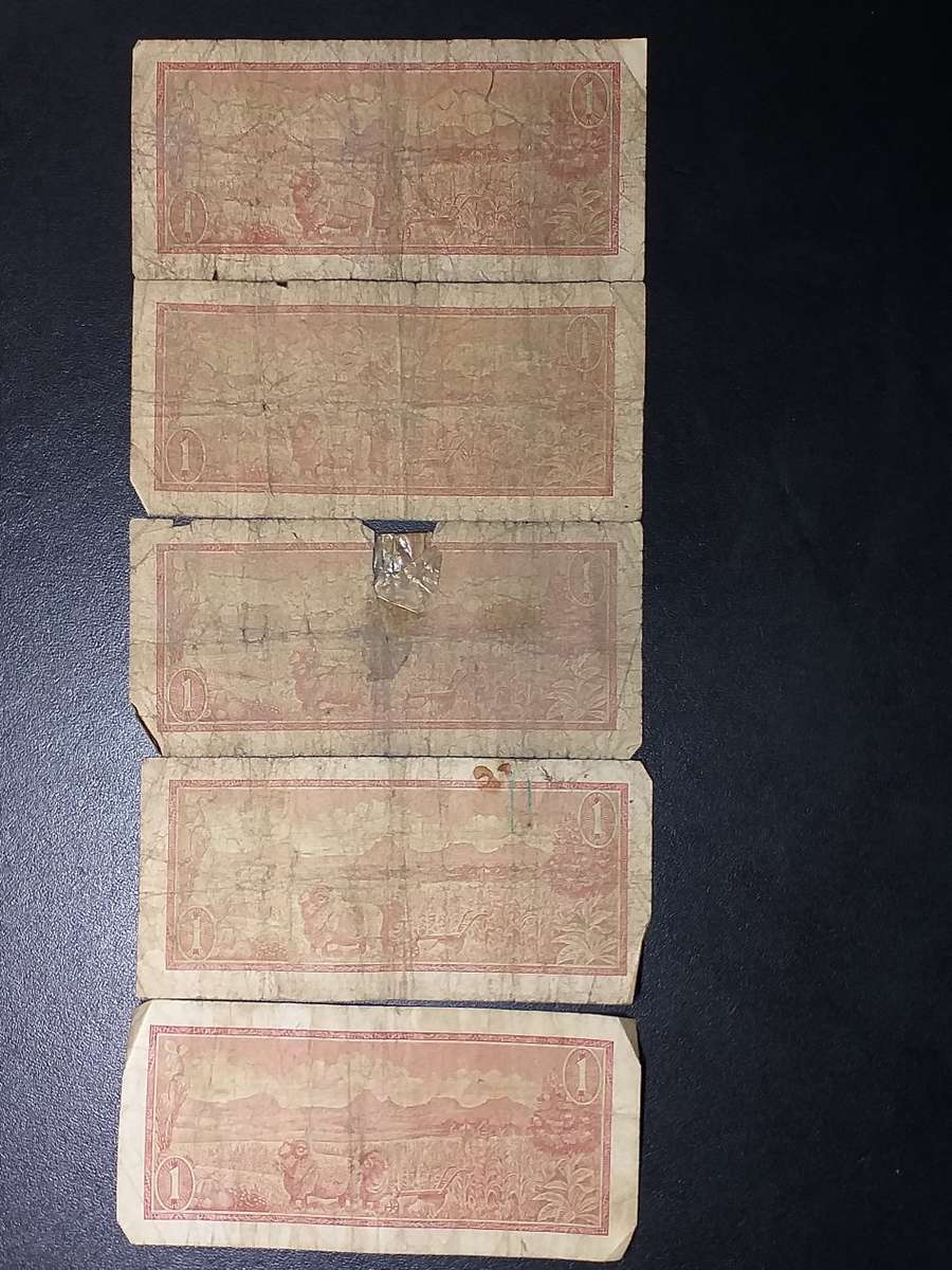 5 x RSA R1 NOTES T.W. DE JONGH [Bid per note to take all]