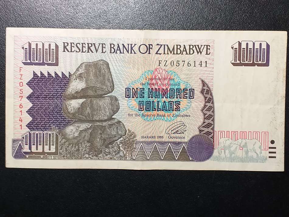 1995 ZIMBABWE 100 DOLLARS [AU]