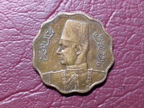 1943 EGYPT 10 Milliemes - Farouk